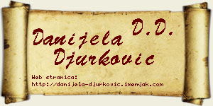 Danijela Đurković vizit kartica